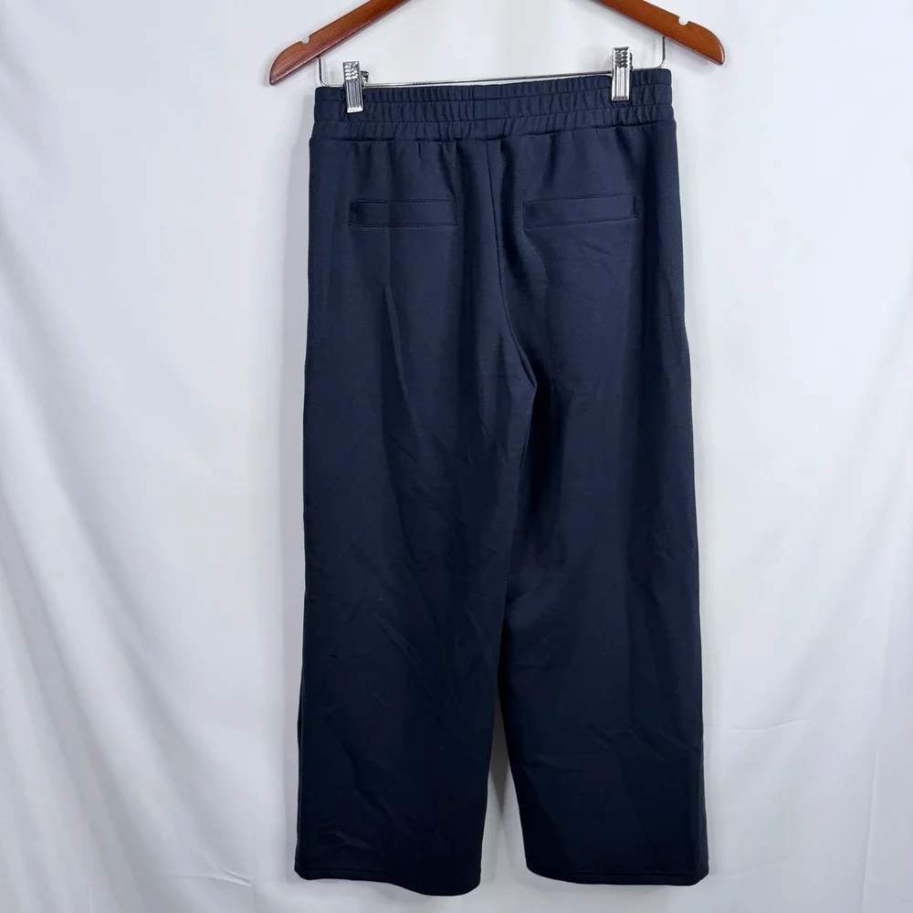 We Wander Performaluxe Pintuck Straight Pant Women Size SP Navy NWT - Picture 4 of 6